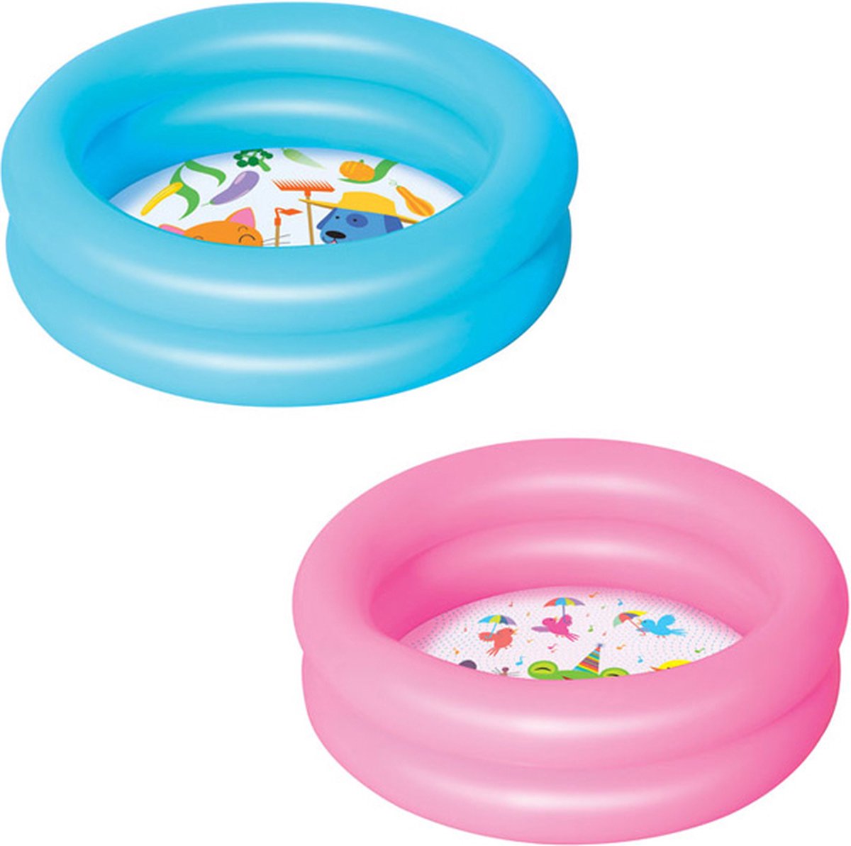 Bestway - Opblaasbaar Babyzwembad - PVC - Roze - 21 Liter - 61 cm diameter - Peuterzwembad