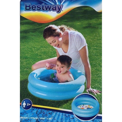 Bestway - Opblaasbaar Babyzwembad - PVC - Roze - 21 Liter - 61 cm diameter - Peuterzwembad